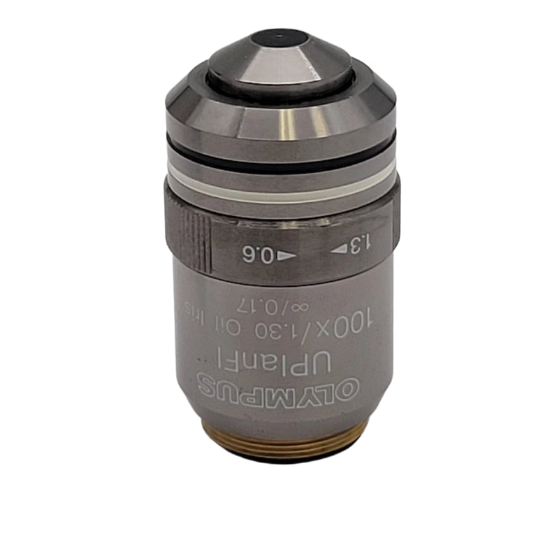 Olympus Microscope Objective UPlanFl 100x Oil with Iris Diaphragm - microscopemarketplace