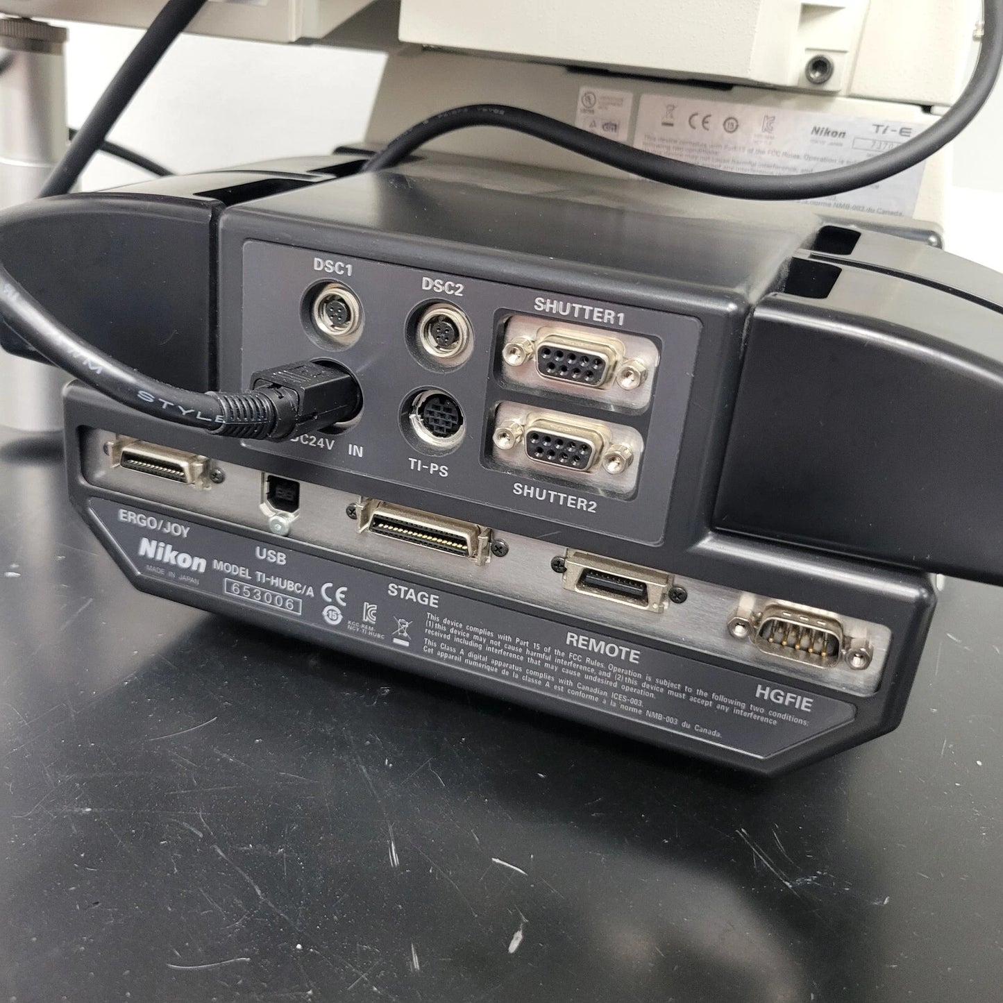 Nikon Motorized Fluorescence Microscope Eclipse Ti-E with TI-HUBC/A - microscopemarketplace