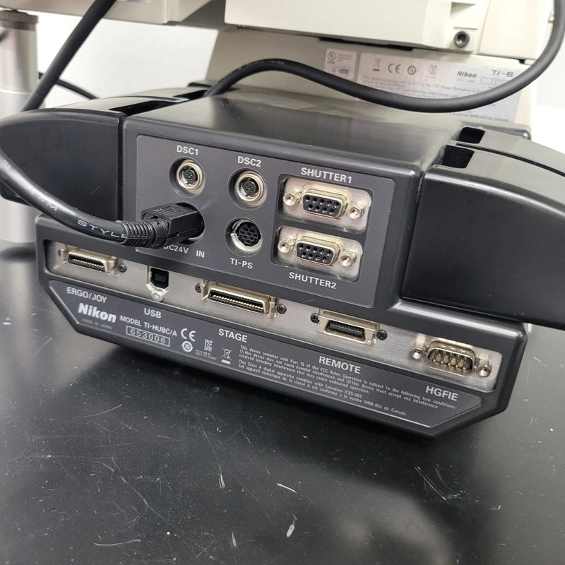 Nikon Motorized Fluorescence Microscope Eclipse Ti-E with TI-HUBC/A - microscopemarketplace