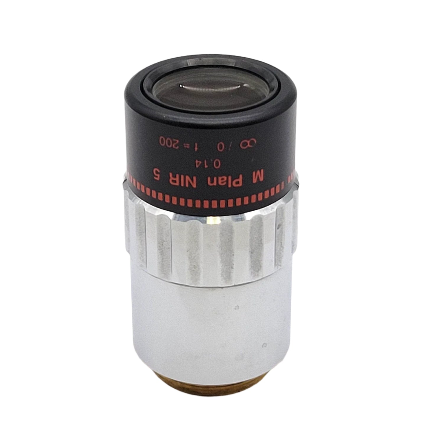 Mitutoyo Microscope Objective M Plan NIR 5x - microscopemarketplace