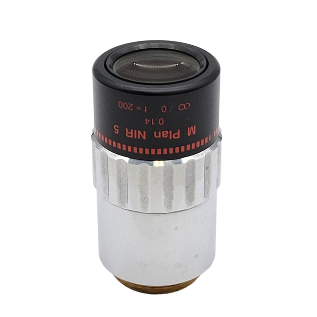 Mitutoyo Microscope Objective M Plan NIR 5x - microscopemarketplace