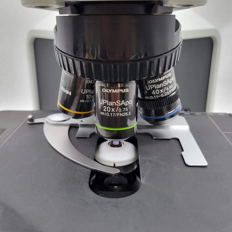Olympus Microscope BX43 LED with Apo Objectives and Trinocular Head - microscopemarketplace