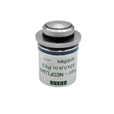 Zeiss Microscope Objective Plan Neofluar 63x 1.25 Oil Ph3 Antiflex 440469 - microscopemarketplace