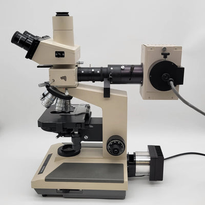 Olympus Microscope BH2 with DIC / NIC, Fluorescence, & Nanodyne LED Light BH-2 - microscopemarketplace