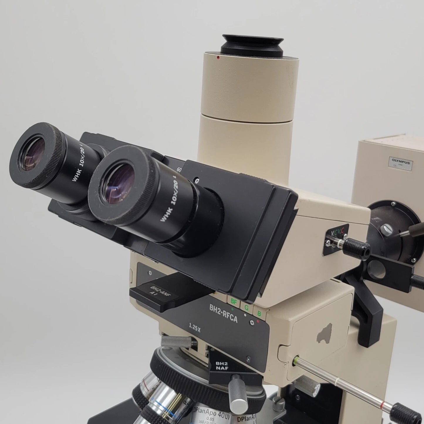Olympus Microscope BH2 with DIC / NIC, Fluorescence, & Nanodyne LED Light BH-2 - microscopemarketplace