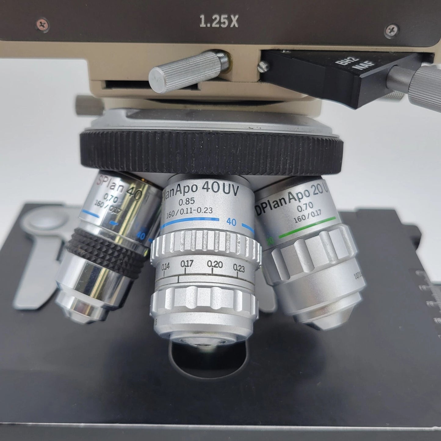 Olympus Microscope BH2 with DIC / NIC, Fluorescence, & Nanodyne LED Light BH-2 - microscopemarketplace