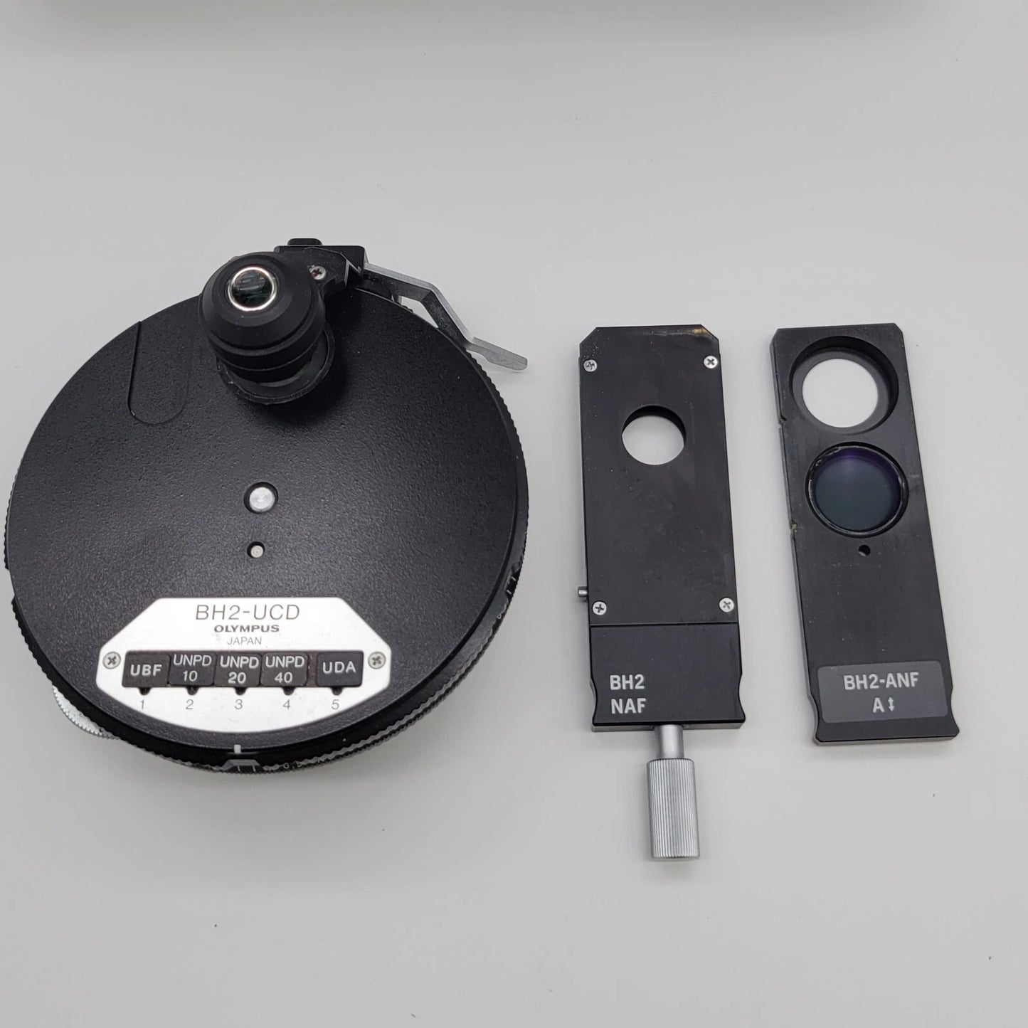 Olympus Microscope BH2 with DIC / NIC, Fluorescence, & Nanodyne LED Light BH-2 - microscopemarketplace