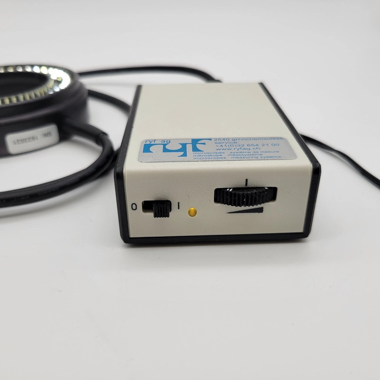 Ryf Techniquip Stereo Microscope LED 66mm Ring Light w. Controller European Plug - microscopemarketplace