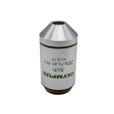 Olympus Microscope Objective Ach 20x Ph1 Phase Contrast - microscopemarketplace