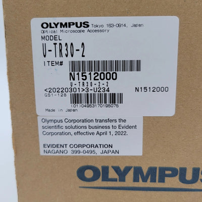 Olympus Microscope U-TR30-2 Trinocular Head New in Box - microscopemarketplace