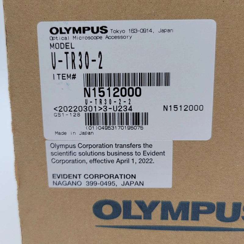 Olympus Microscope U-TR30-2 Trinocular Head New in Box - microscopemarketplace