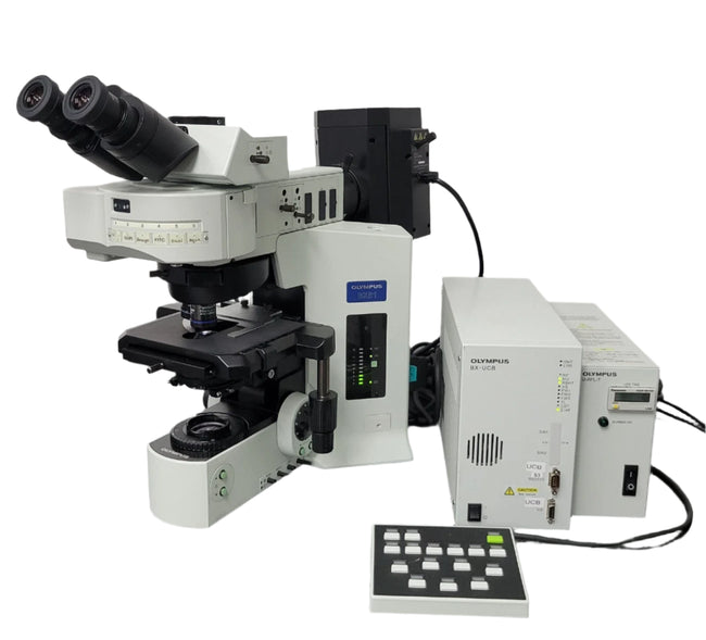 Olympus Microscope BX61 FISH Fluorescence In Situ Hybridization with 100x - microscopemarketplace