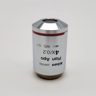 Nikon Microscope Objective Plan Apo 4x CFI Eclipse ∞/- M25 - microscopemarketplace
