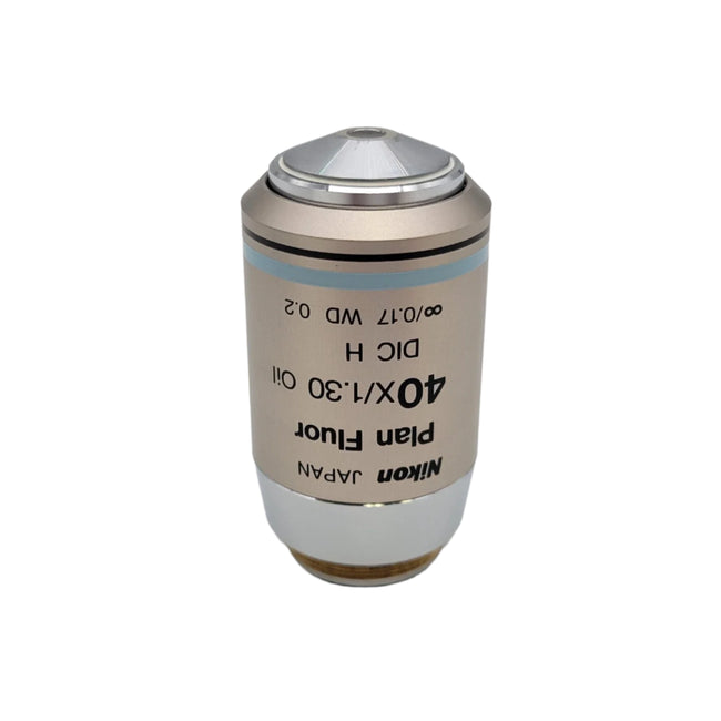 Nikon Microscope Objective CFI Plan Fluor 40x Oil DIC H - microscopemarketplace