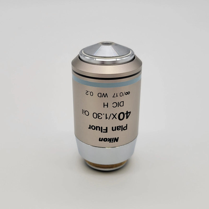 Nikon Microscope Objective CFI Plan Fluor 40x Oil DIC H - microscopemarketplace