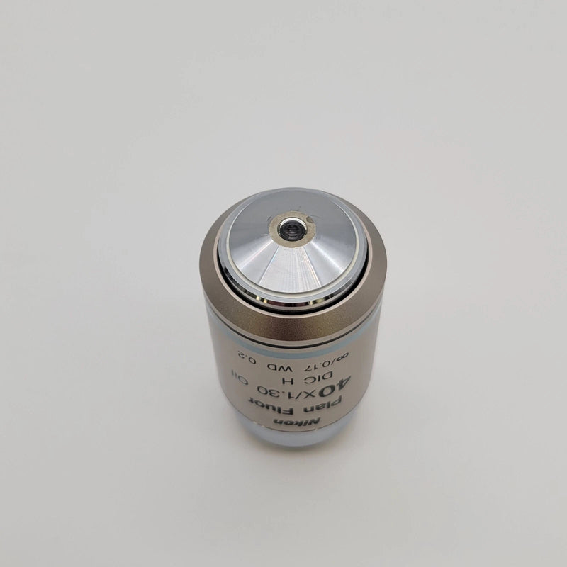 Nikon Microscope Objective CFI Plan Fluor 40x Oil DIC H - microscopemarketplace