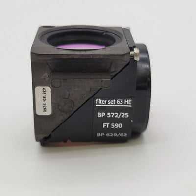 Zeiss Microscope Fluorescence Filter Cube Set 63 HE Reflector Module Z FL P&C - microscopemarketplace