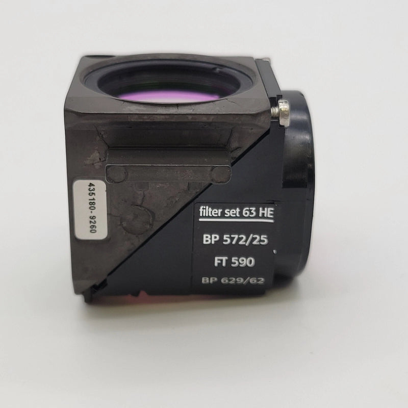 Zeiss Microscope Fluorescence Filter Cube Set 63 HE Reflector Module Z FL P&C - microscopemarketplace
