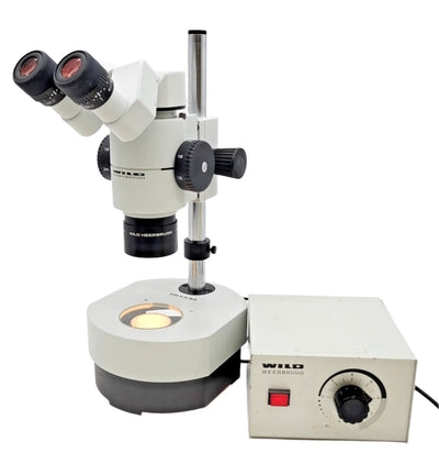 Wild M8 Stereo Microscope with BF/DF Transmitted Light Base - microscopemarketplace