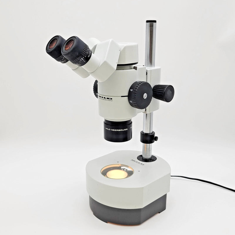 Wild M8 Stereo Microscope with BF/DF Transmitted Light Base - microscopemarketplace