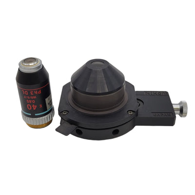 Nikon Microscope Abbe Ph3 Phase Condenser & 40x Ph3 DL Objective for Alphaphot 2 - microscopemarketplace