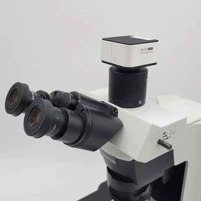 Olympus Microscope BX45 with Phase Contrast, Trinocular Head & Camera (Copy) - microscopemarketplace