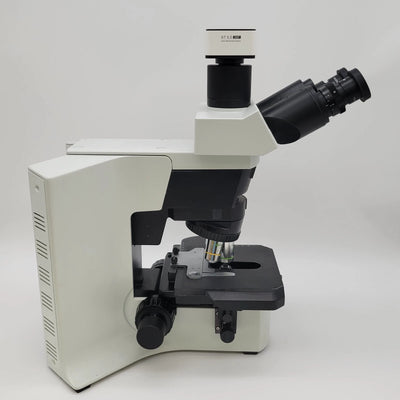 Olympus Microscope BX45 with Phase Contrast, Trinocular Head & Camera (Copy) - microscopemarketplace