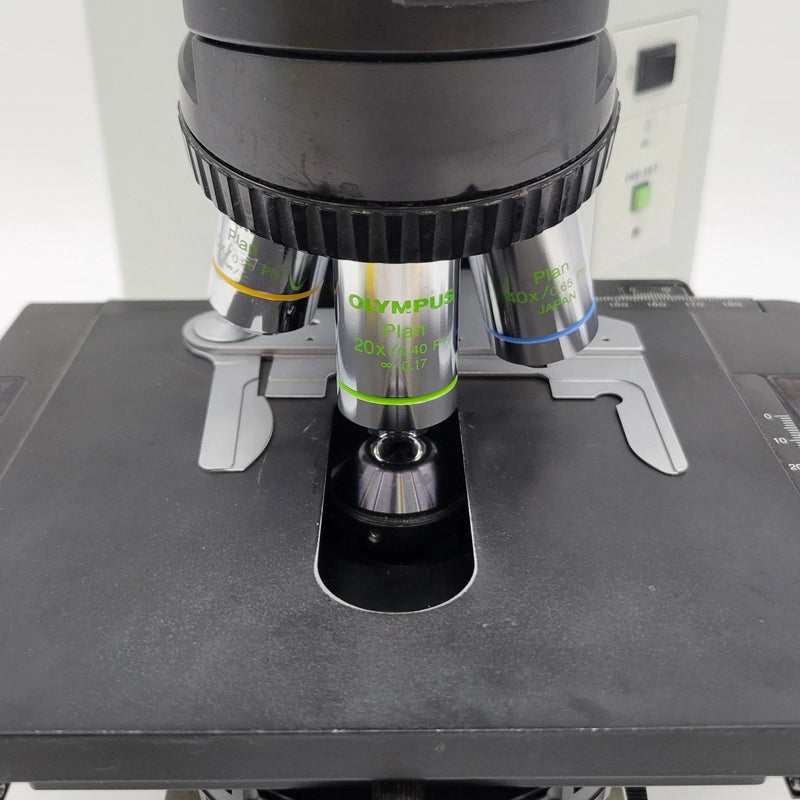 Olympus Microscope BX45 with Phase Contrast and Tilting Head (Copy) - microscopemarketplace