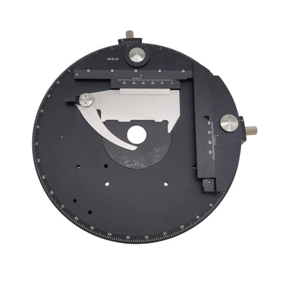 Zeiss Microscope Rotating Pol Stage 432007 with XY Coax Slide Holder 453560 - microscopemarketplace