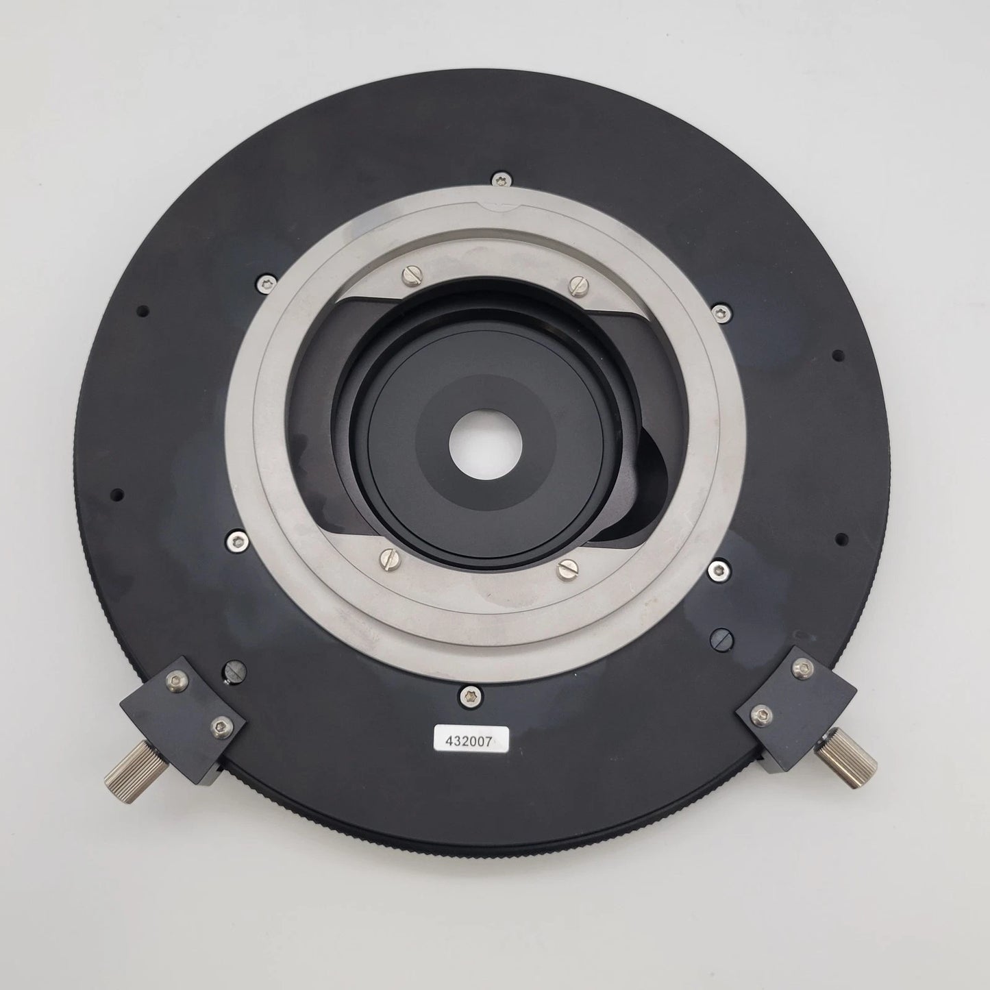 Zeiss Microscope Rotating Pol Stage 432007 with XY Coax Slide Holder 453560 - microscopemarketplace