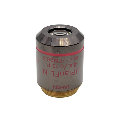 Olympus Microscope Objective UPlanFL N 4x P Pol - microscopemarketplace
