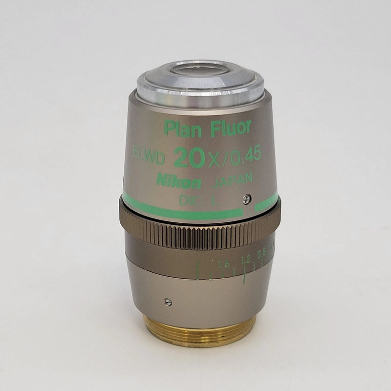 Nikon Microscope Objective Plan Fluor ELWD 20x Ph1 DM DIC L with Correction - microscopemarketplace