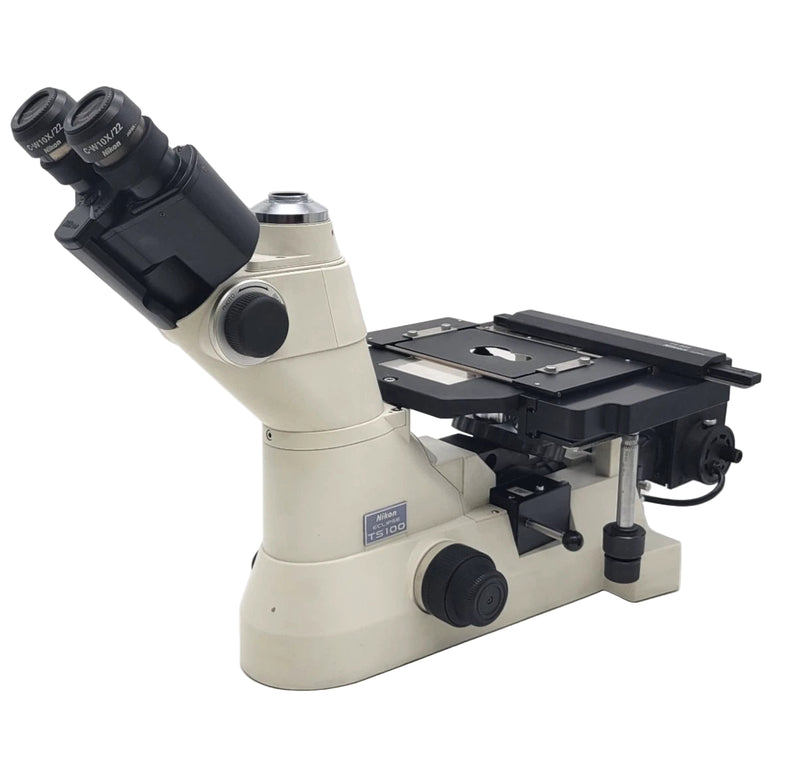Nikon Microscope TS100 Metallograph Metallurgical with 5x, 10x, 20x, 50x, & 100x - microscopemarketplace