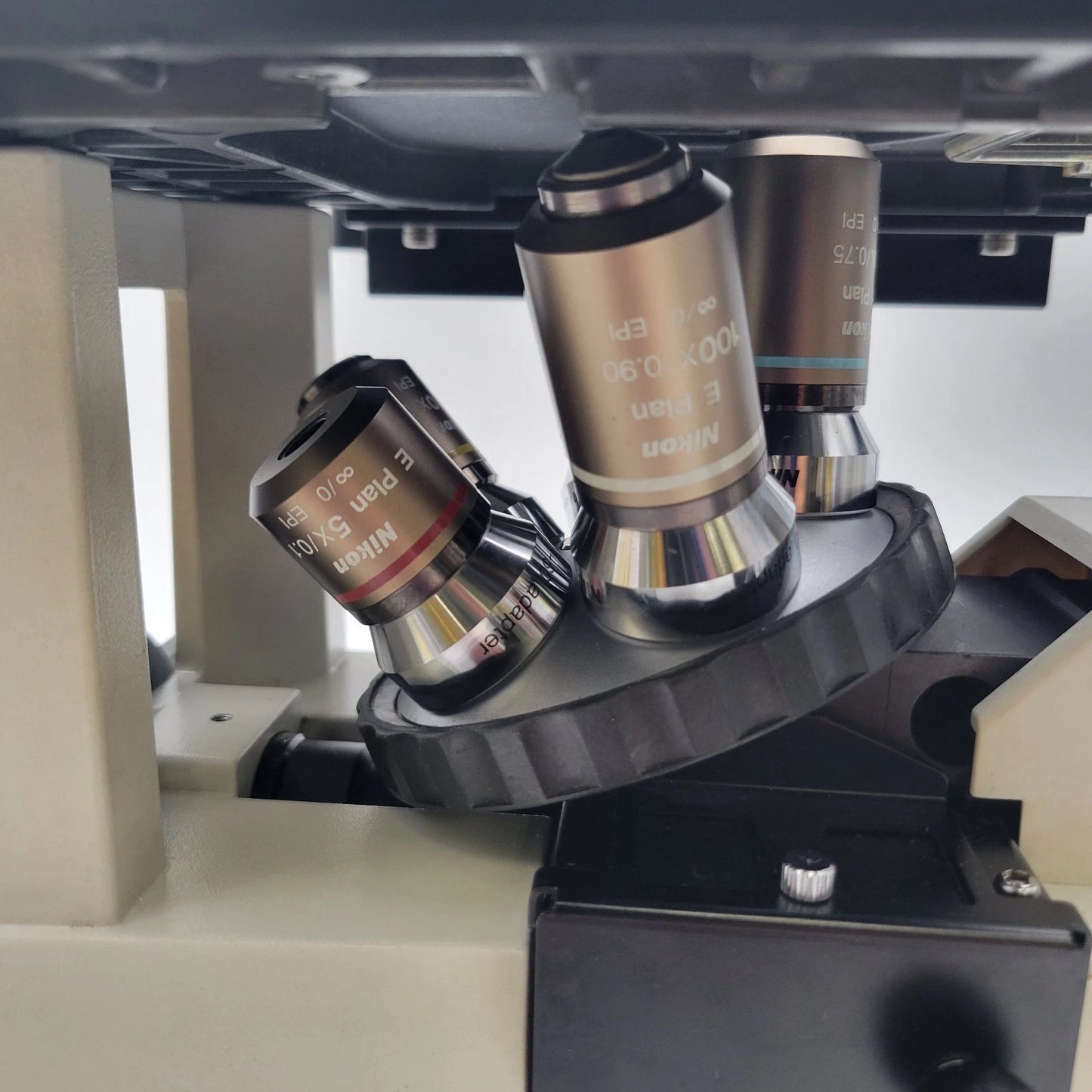 Nikon Microscope TS100 Metallograph Metallurgical with 5x, 10x, 20x, 50x, & 100x - microscopemarketplace