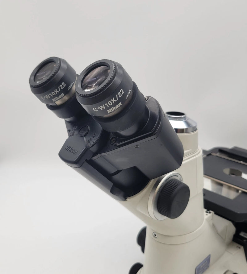 Nikon Microscope TS100 Metallograph Metallurgical with 5x, 10x, 20x, 50x, & 100x - microscopemarketplace