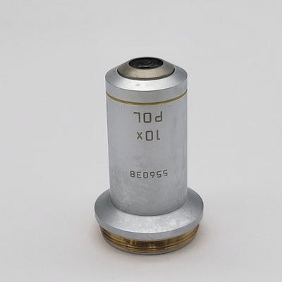 Leica Microscope Objective N Plan 10x Pol Polarizing 556038 - microscopemarketplace