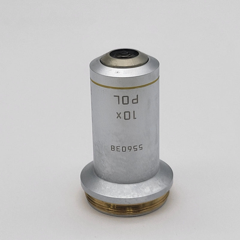 Leica Microscope Objective N Plan 10x Pol Polarizing 556038 - microscopemarketplace