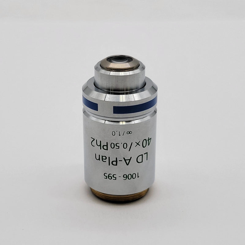 Zeiss Microscope Objective LD A-Plan 40x Ph2 Phase Contrast 1006-595 - microscopemarketplace