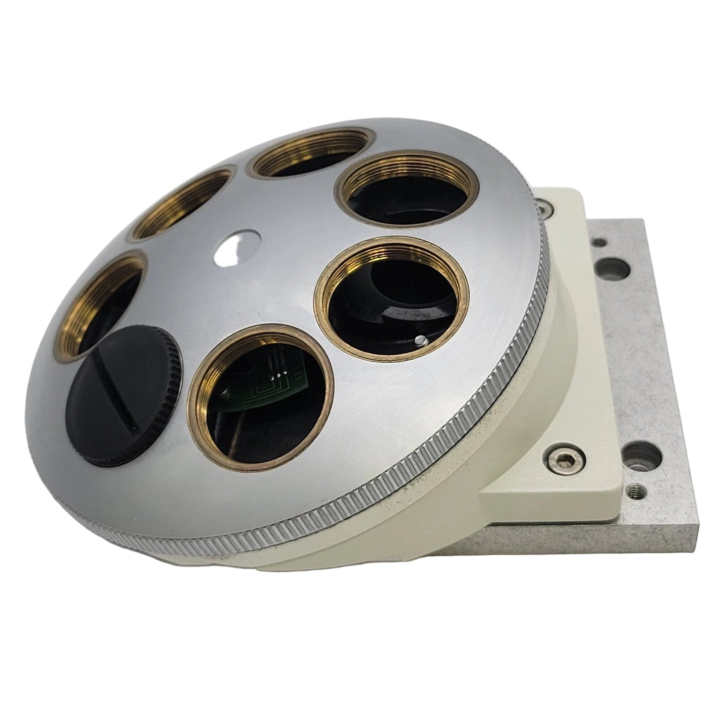 Leitz Leica Microscope DMRBE Coded Nosepiece 7 Position Turret - microscopemarketplace