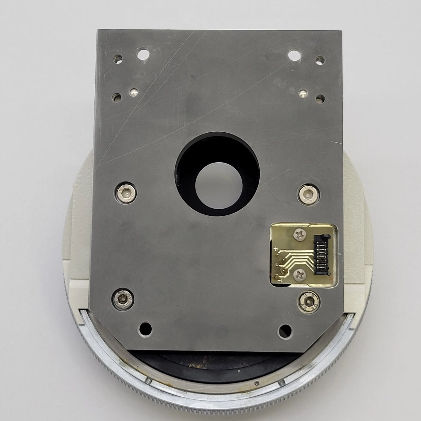 Leitz Leica Microscope DMRBE Coded Nosepiece 7 Position Turret - microscopemarketplace