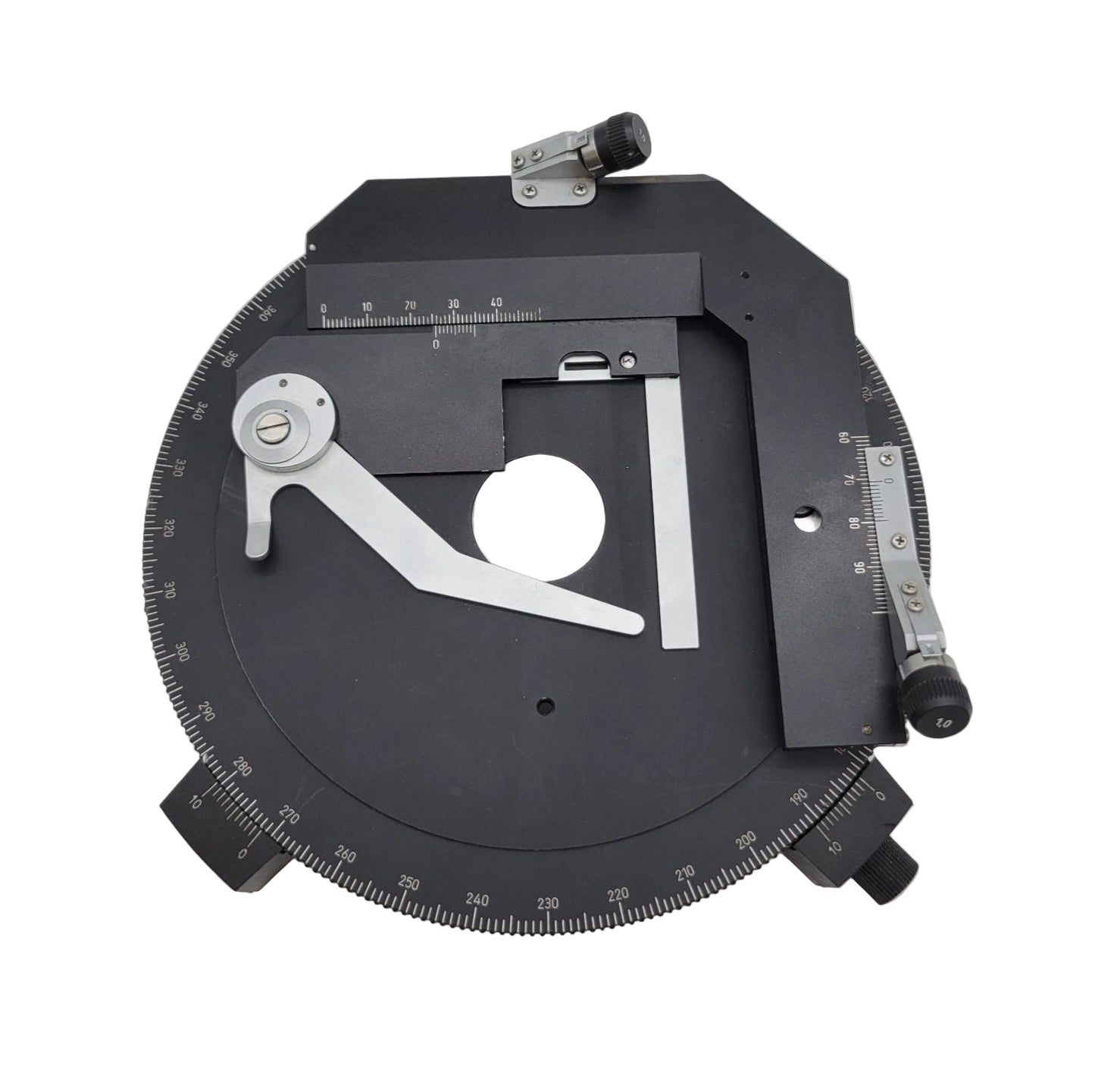Leica Microscope Pol Rotary Stage with Advanced Object Guide Slide Holder - microscopemarketplace