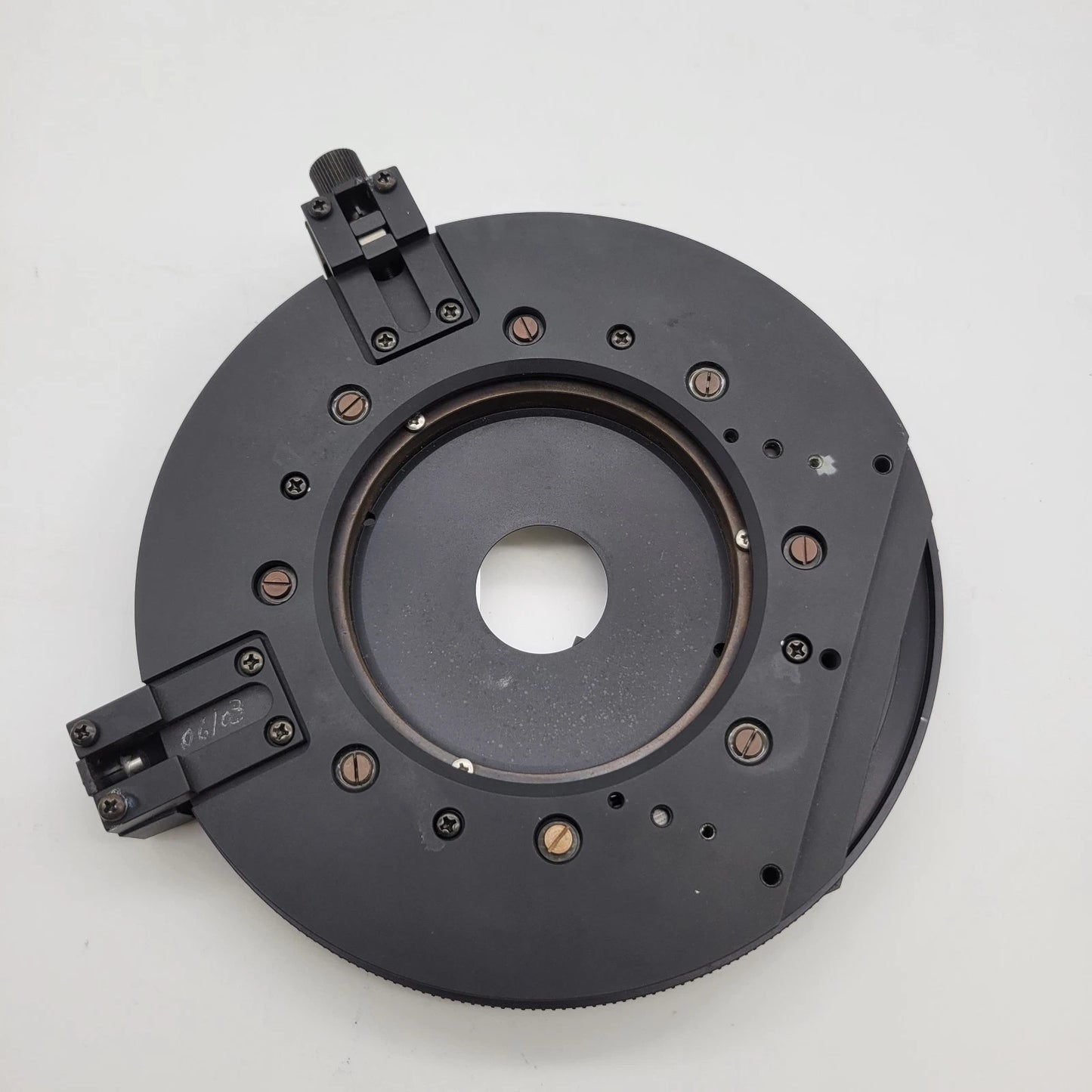 Leica Microscope Pol Rotary Stage with Advanced Object Guide Slide Holder - microscopemarketplace