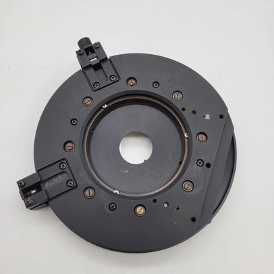Leica Microscope Pol Rotary Stage with Advanced Object Guide Slide Holder - microscopemarketplace