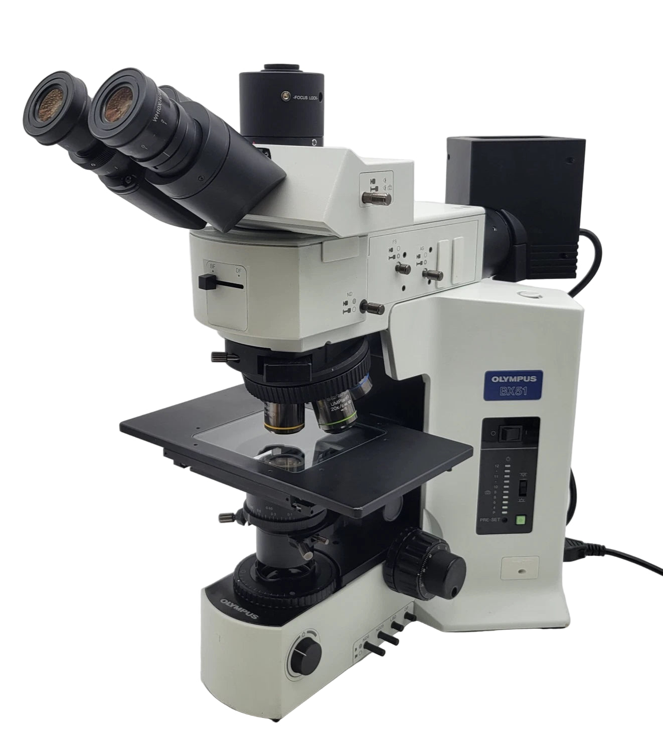 Olympus Microscope BX51 Metallurgical Brightfield/Darkfield with Trinocular Head - microscopemarketplace