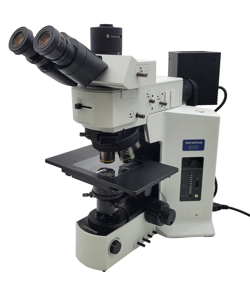 Olympus Microscope BX51 Metallurgical Brightfield/Darkfield with Trinocular Head - microscopemarketplace