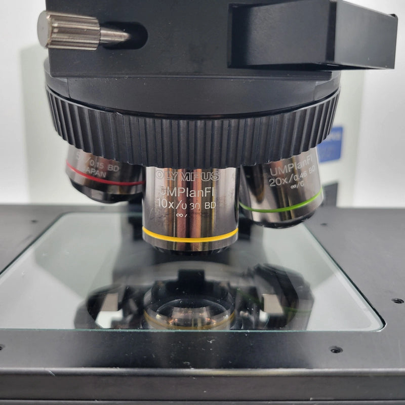 Olympus Microscope BX51 Metallurgical Brightfield/Darkfield with Trinocular Head - microscopemarketplace