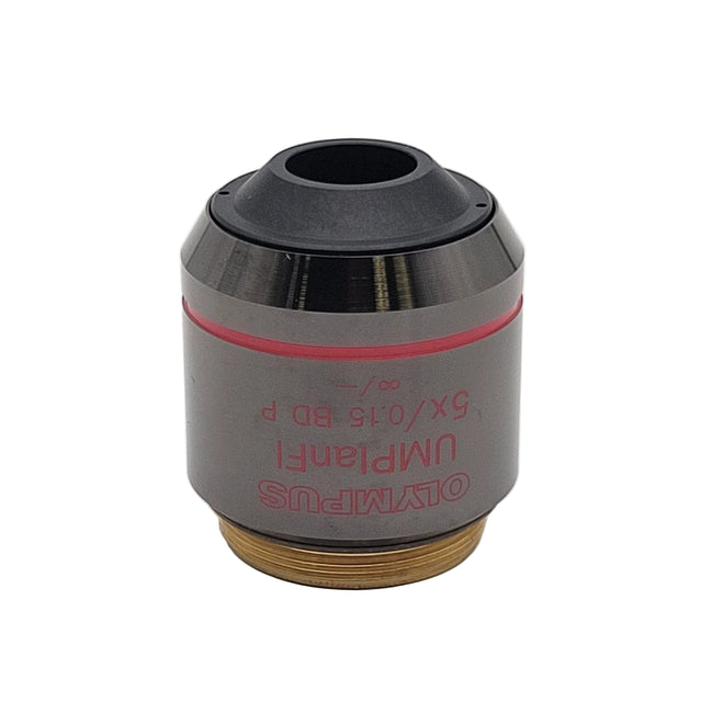 Olympus Microscope Objective UMPlanFl 5x BD P Pol - microscopemarketplace