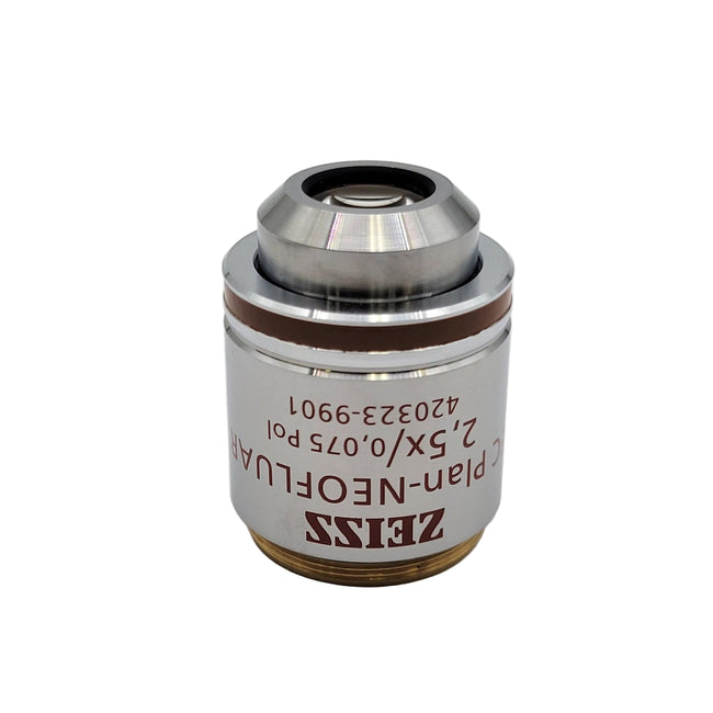 Zeiss Microscope Objective EC Plan Neofluar 2.5x Pol M27 420323-9901 - microscopemarketplace