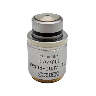 Zeiss Microscope Objective Plan APOCHROMAT 100x 1.40 Oil M27 420790-9901 - microscopemarketplace