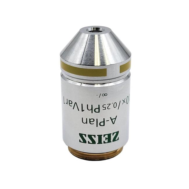 Zeiss Microscope Objective A-Plan 10x Ph1 Var1 1020-863 Phase Contrast - microscopemarketplace